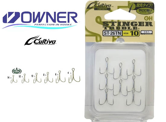 PLAT/owner stinger treble st 26tn 6/owner-Fishing Tackle Store-de