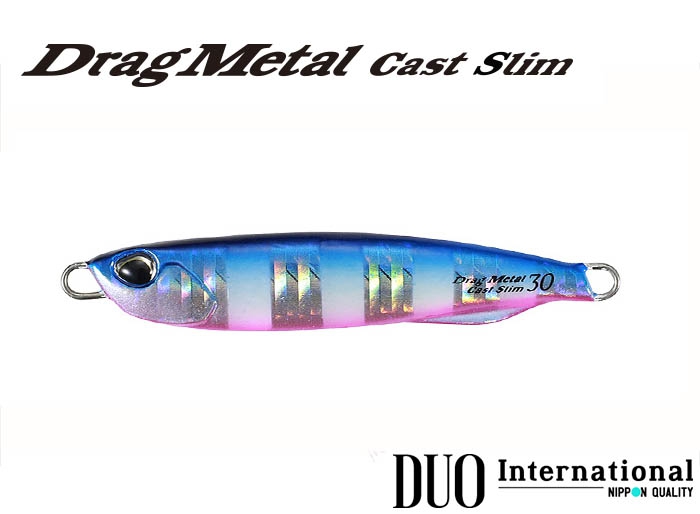 PLAT/duo drag metal cast slim 30g pha0040 blue pink zebra glow