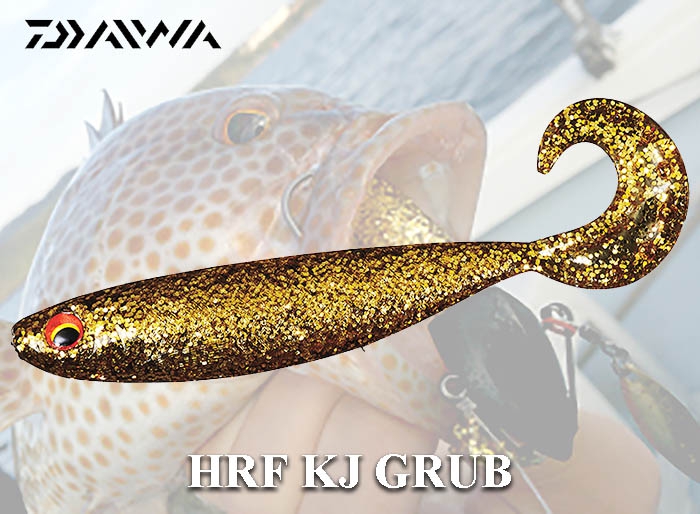 Plat Daiwa Hrf Kj Grub 4 3inch For Grouper Gold Gold Daiwa Fishing Tackle Store En