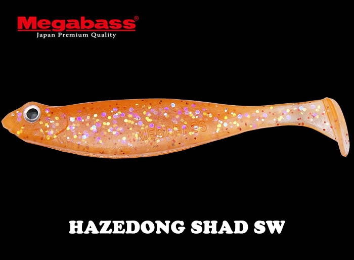 PLAT/megabass hazedong shad sw 3 0inch clear orange/lure-Anglers  Shop-Fishing Rods,Fishing Reels,Fishing Lures-ja