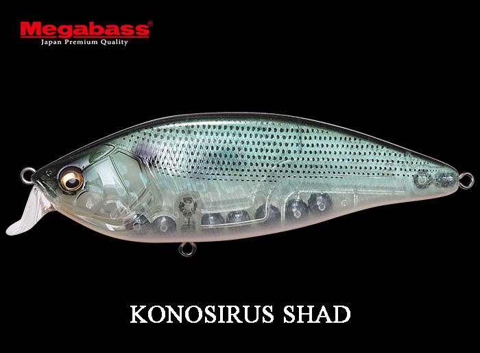 MEGABASS KONOSIRUS SHAD GP CITRUS Gizzard Shadimage