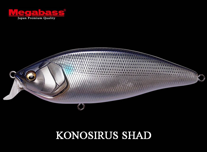 PLAT/megabass konosirus shad japanese silver mullet/lure-Fishing