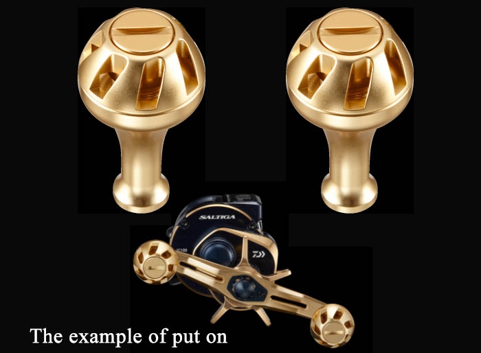 Option-3 SO 21SG color aluminum round S GD-GD Double Handle Knobimage