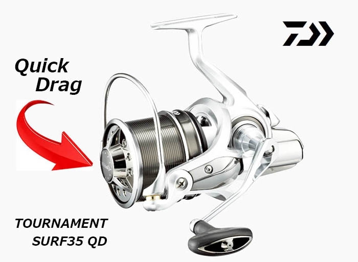 PLAT/2018 daiwa tournament surf 35 qd free shipping/daiwa surf