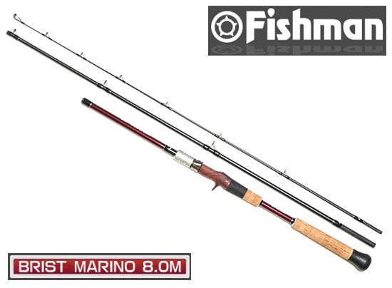 PLAT/fishman brist marino 8 0m free shipping/rod-Fishing Tackle