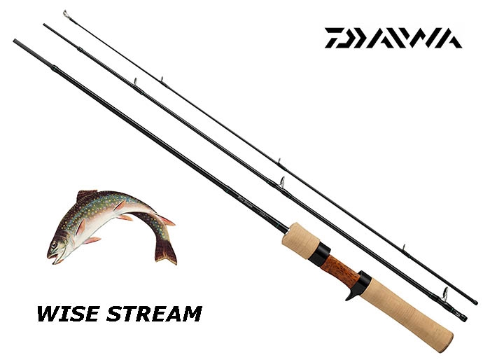 WISE STREAM 53LB-3•Q DAIWA Mobile Trout Rod Wise Stream 53LB-3Q Black Bait model