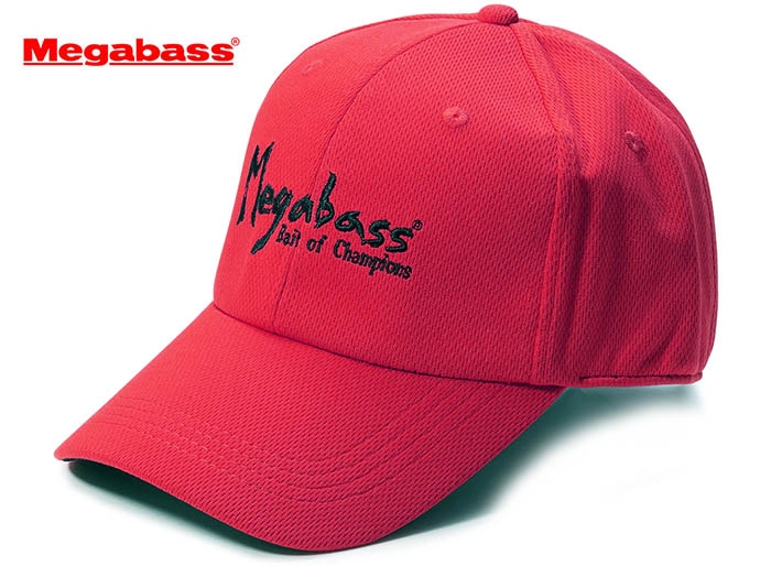 PLAT/megabass field cap brush logo red blk-Fishing Tackle Store-en