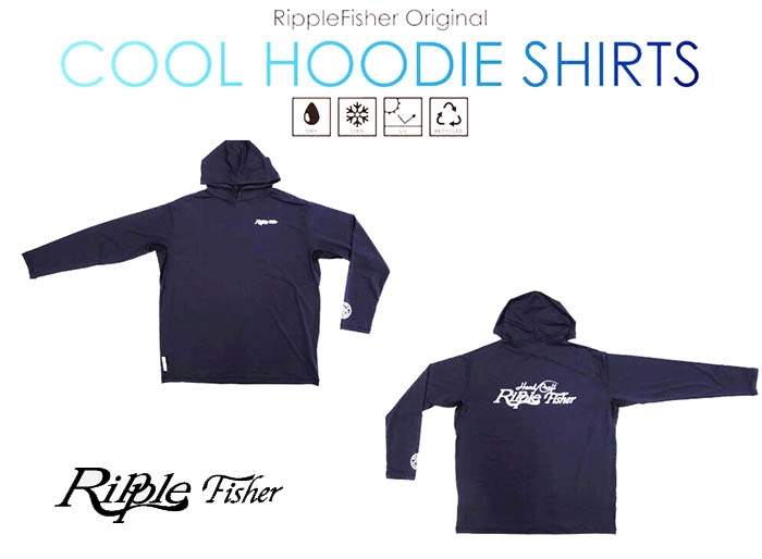 PLAT/ripplefisher cool hoodie shirts xl black/rod-Fishing