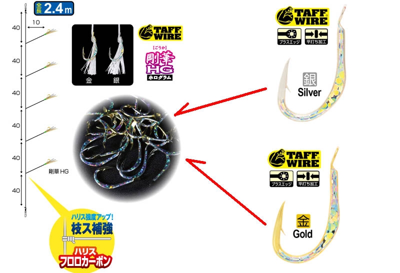 Plat Owner Falls Sabiki Gouka Hg 8 Hook Fishing Tackle Store En