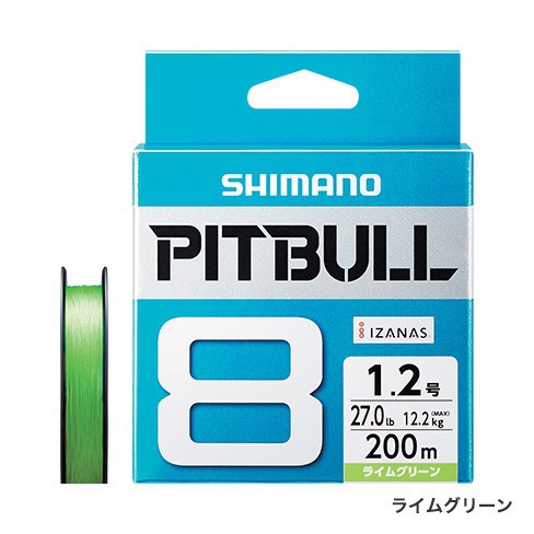 PLAT/shimano pitbull 8 braid 18 3lb 200m lime green-Fishing Tackle Store-en