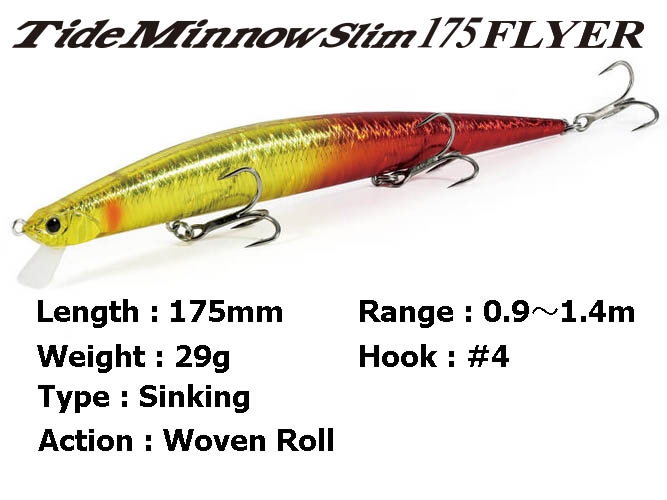 PLAT/duo tide minnow slim 175 flyer red head w white-Aparejo de