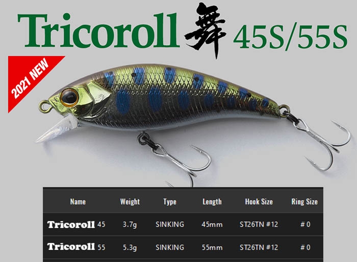 JACKALL Tricoroll MAI 45S Native Yamame_Image1