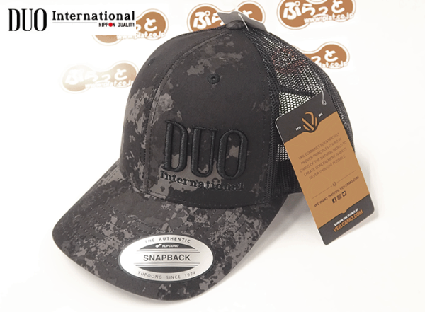 DUO Mesh Snapback Cap Color Blaock