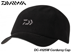 2025 DAIWA DC-4125W Corduroy Cap Black (One size fits all)