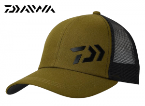 DAIWA DC-6624 3D Logo Half Mesh Cap Olive (One size fits all)