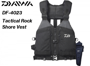 2025 DAIWA DF-4023 Tactical Rock Shore Vest / Black Size: Free