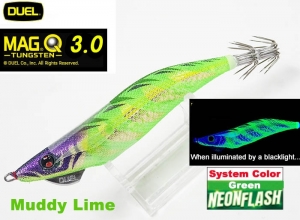 DUEL Mag Q Tungsten #3.0 #10-NLM System Color Neon Flash Green