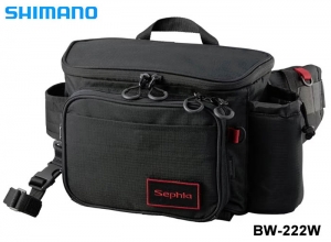 SHIMANO 2024 Sephia Run & Gun Waist Bag BW-222W Black-L