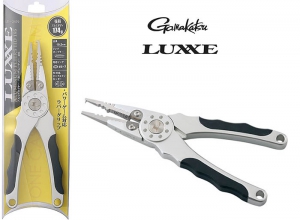 Gamakatsu LUXXE Aluminum Pliers HD195 Rubber Grip