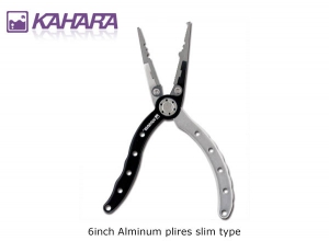KAHARA 6inch Alminum Plires Slim Type [Black-Silver]