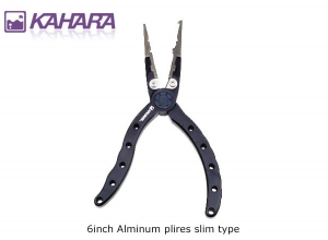KAHARA 6inch Alminum Plires Slim Type [Mat Black]