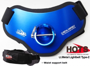 * ZZZ HOTS PROS GEAR Lt.Metal Lightbelt Type-2 with waist support belt / Blue