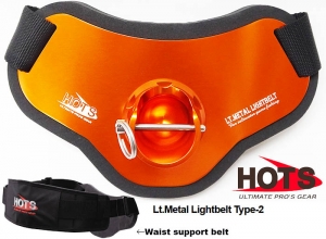 * ZZZ HOTS PROS GEAR Lt.Metal Lightbelt Type-2 with waist support belt / Orange