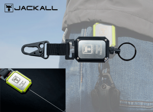 JACKALL Carabiner Wire Reel Black (In stock)