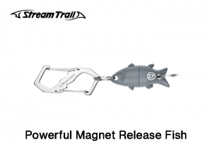Stream Trail Powerful Magnet Release Fish Gray