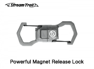 Stream Trail Powerful Magnet Release Lock Gray