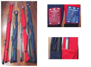 FISHERMAN Fleece Rod Cover OA (1 piece) Navy