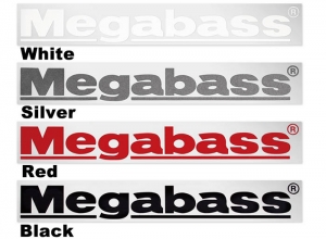MEGABASS Cutting Sticker 10cm White