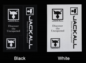 JACKALL Logo Sticker M White