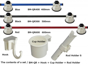 Summer Sale 30%OFF Summer Sale BMO JAPAN BM-QR Rail System BM-QR400-Blue Set