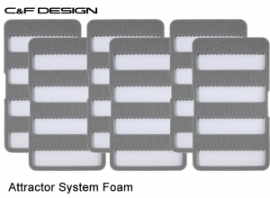 C&F DESIGN Attractor System Foam [Medium 6-pack] SF-2504_6P