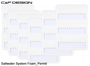 C&F DESIGN Saltwater System Foam_Permit [Small 6-pack] SFGS-1503_6P