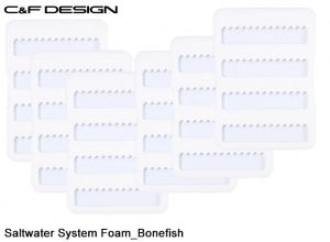C&F DESIGN Saltwater System Foam_Bonefish [Small 6-pack] SFGS-1504_6P