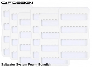 C&F DESIGN Saltwater System Foam_Bonefish [Medium 6-pack] SFGS-2504_6P