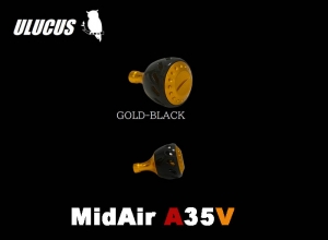 50% OFF [sell in as-is] ULUCUS MidAir-A35V SHIMANO Type-A Exclusive Handle Knob Black Gold