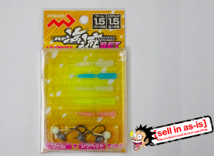 [sell in as-is] Light Game Worm & Jighead Set 1.5inch x 1.5g