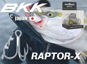 BKK Japan RAPTOR-X Treble Hook #8