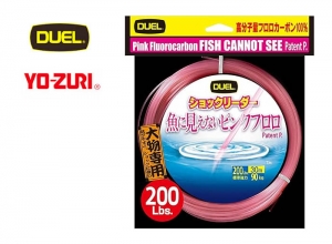 DUEL Invisible(to fish) pink fluorocarbon leader 30m 200.0lb