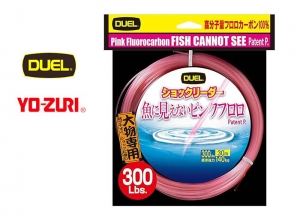 DUEL Invisible(to fish) pink fluorocarbon leader 30m 300.0lb