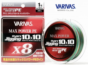 VARIVAS AVANI JIGGING 10x10 Max Power X8 200m-#0.6(14.5lb)
