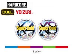 DUEL HARDCORE Super Cold X4 200m-#0.4(8lb)10m×5color(Winter Edition)