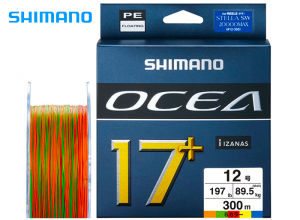 SHIMANO 2025 Ocea 17+ PE #12(169lb)-300m 5-color 10% Discount