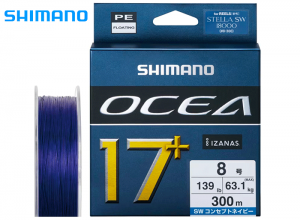 SHIMANO 2025 Ocea 17+ PE #8(139lb)-300m SW-Navy 10% Discount