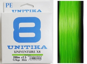 30%OFF UNITIKA UNIVENTURE X8 Chartreuse 35lb(#2.5)-150m (in stock)