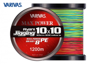 VARIVAS AVANI JIGGING 10x10 Max Power X8 1200m-#3.0(48.0lb)