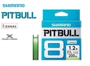 SHIMANO PITBULL 8 Braid 200m-22.4lb Lime Green
